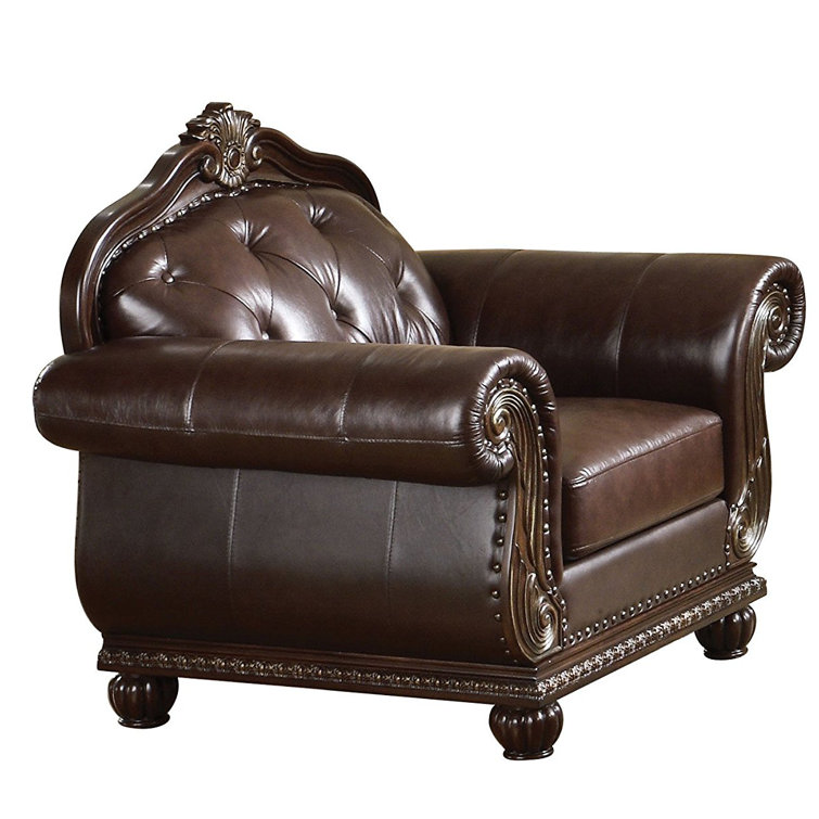 Astoria Grand Dicarlo 45'' Wide Genuine Leather Club Chair Wayfair